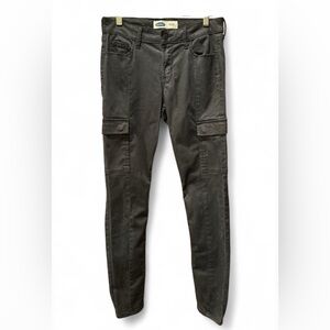 Old Navy Dark Black Gray Cargo Skinny Pants for women.